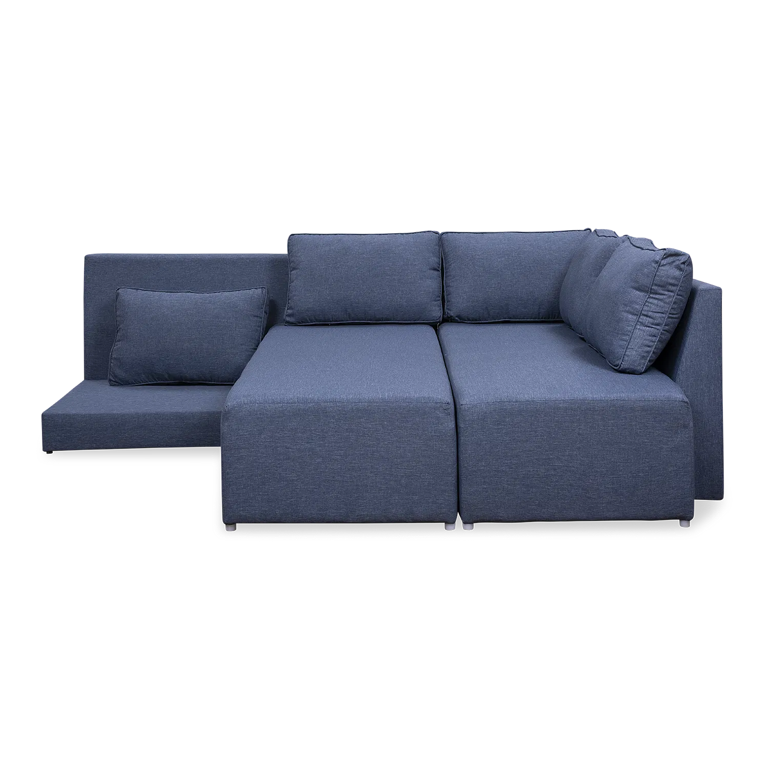 Lana Fabric Sofa Cum Bed in Denim Blue Color - Image 8