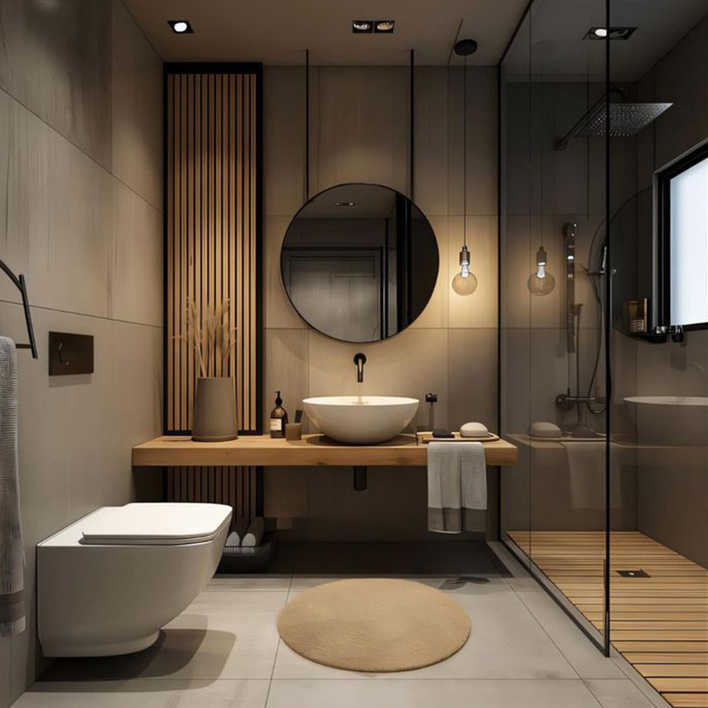 Moody & Modern Bathroom