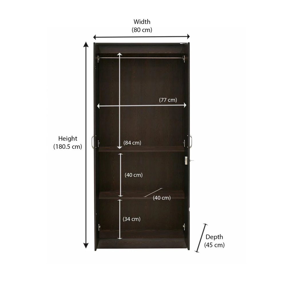 2 Door Wardrobe - Image 4