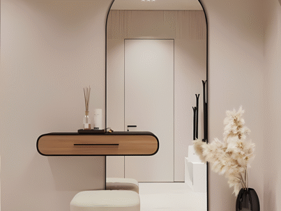 Custom Large Big Vintage Gold Arch Metal Framed Bathroom Dressing Full Length Long Standing Floor Wall Mirror Espejo Spiegel_upscayl_5x_digital-art-4x
