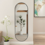 Oval Metal Full Length Wall Mirror - Black _ 10_8kg_upscayl_5x_digital-art-4x