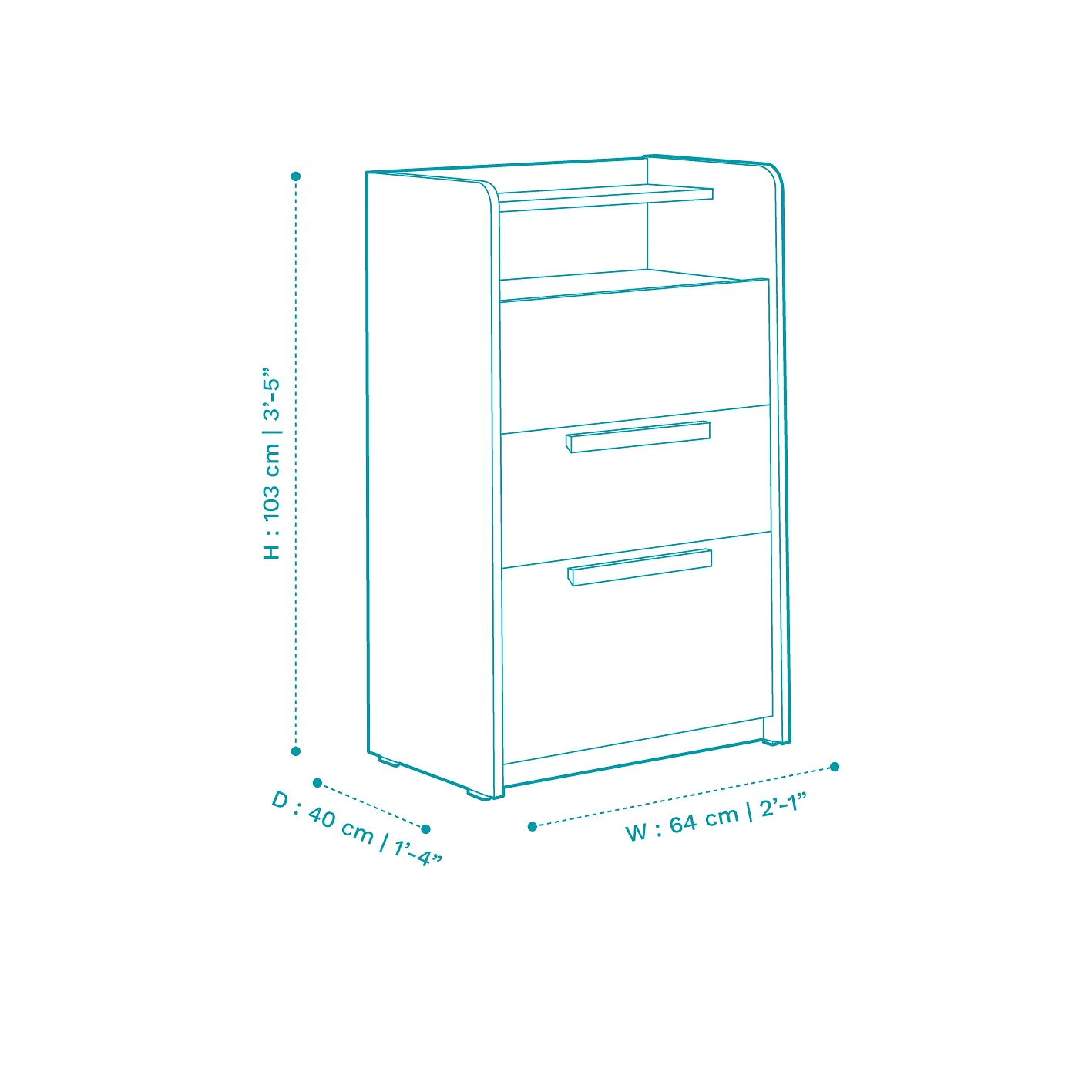 Wood Chest of Drawer - Image 7