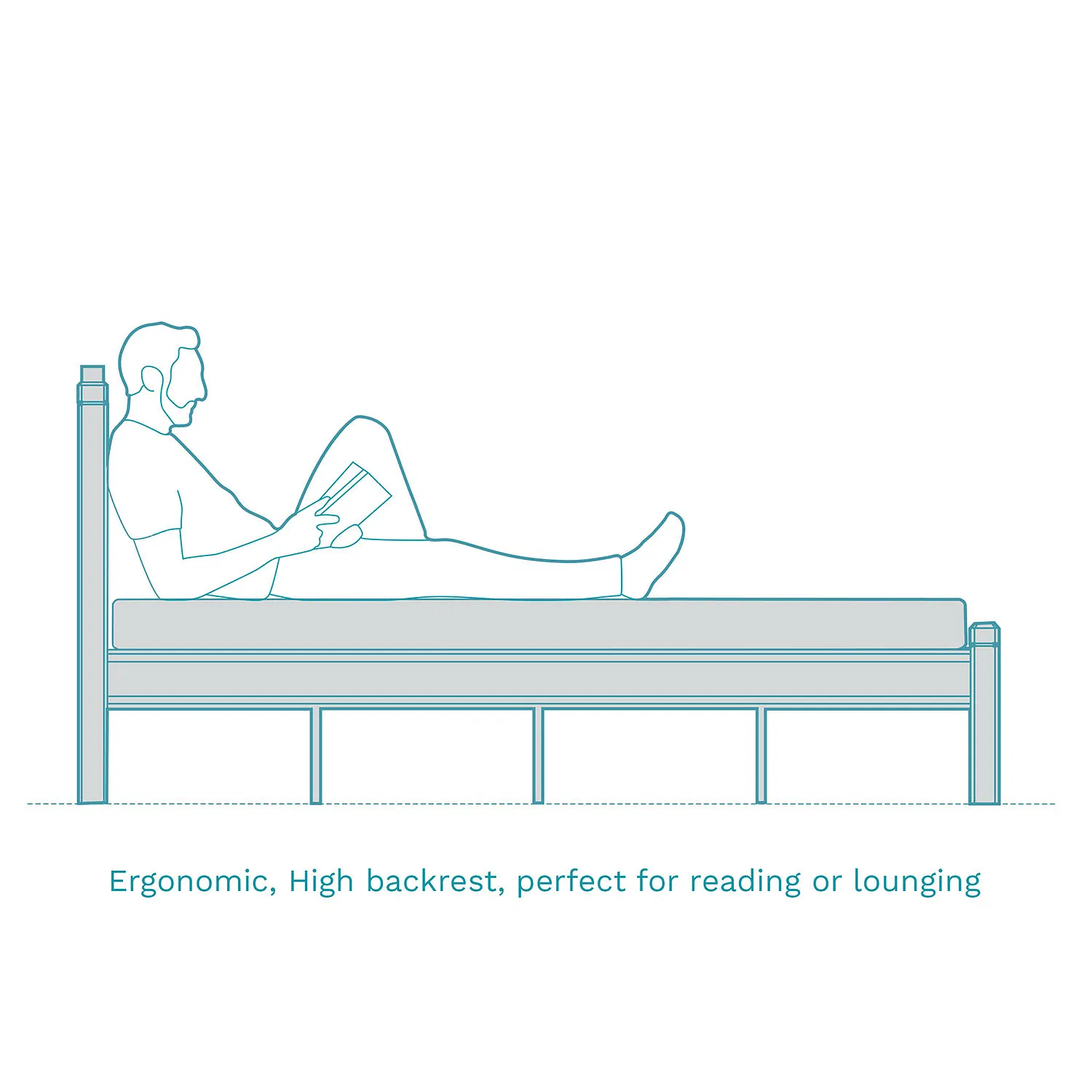 Wood Queen Bed - Image 9