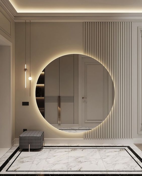 Round Backlit LED Mirror